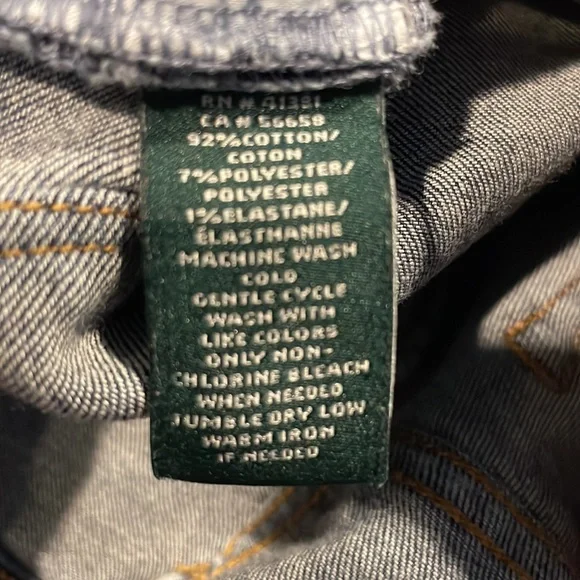 Lauren by Ralph Lauren Classic Fit Straight Leg Jeans, Size 4 - Picture 6 of 6